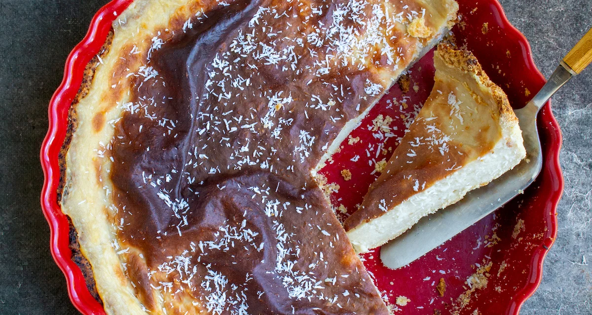 Vegan coconut flan
