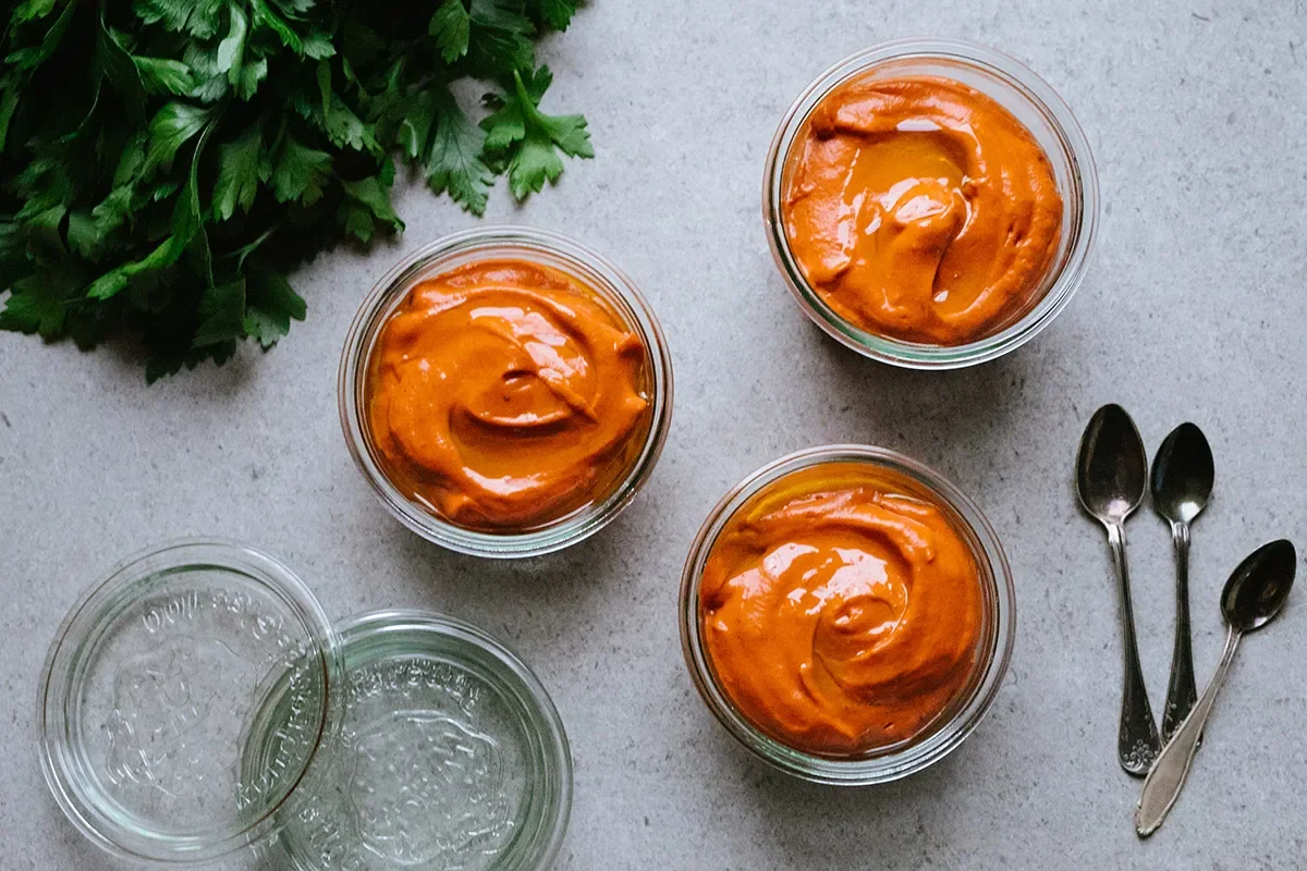 Pepper spread – tasty dairy-free sauce