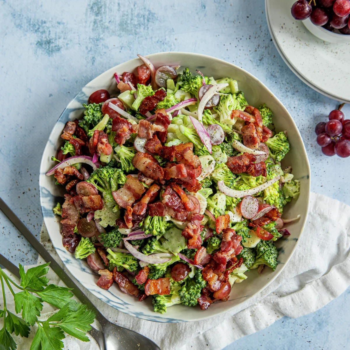 Broccoli salad with bacon