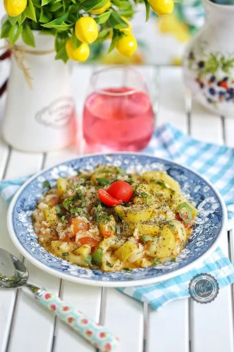 Guiso de Calabacín con Arroz