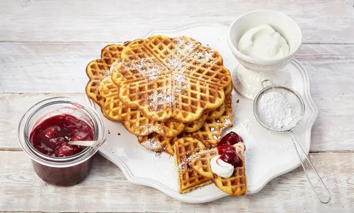 Einfache Waffeln