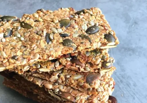 Galletas saladas veganas de bajo índice glucémico