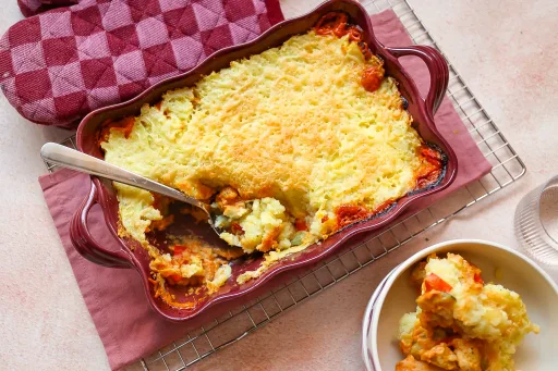 Kip curry ovenschotel