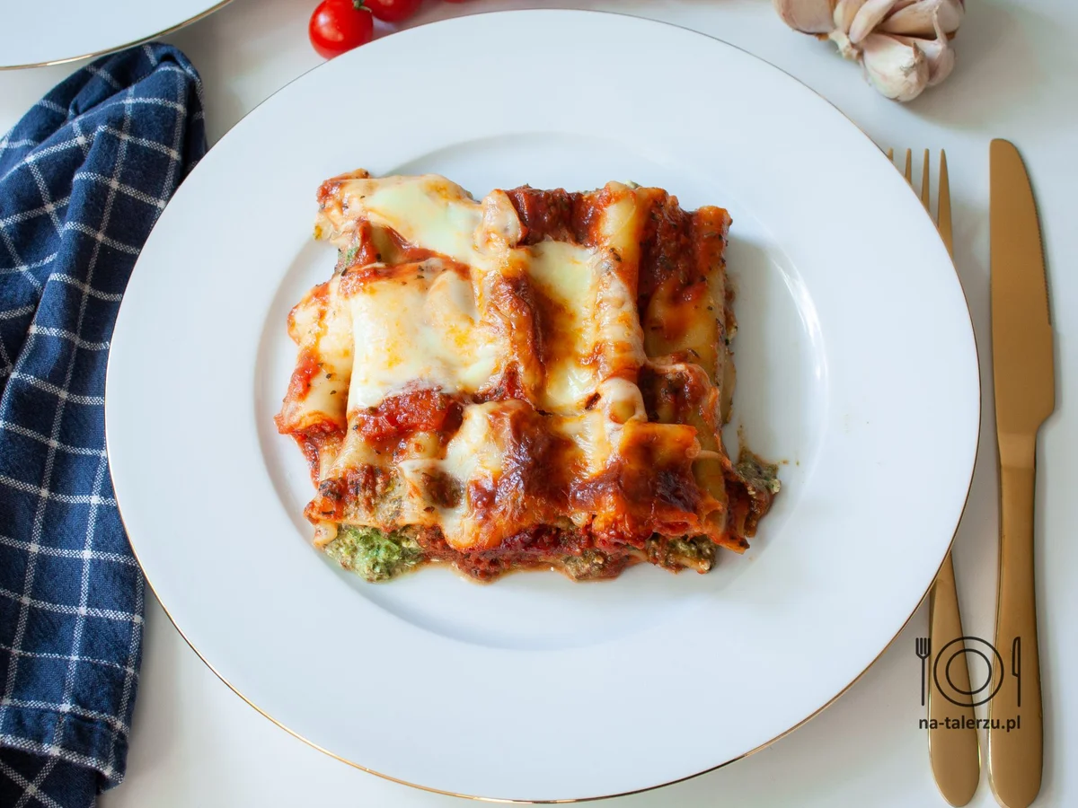 Cannelloni ze szpinakiem i ricottą