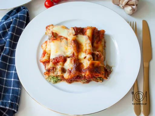 Canelones con espinacas y ricotta