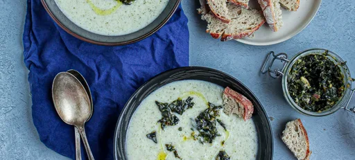 Velouté de chou-fleur aux algues