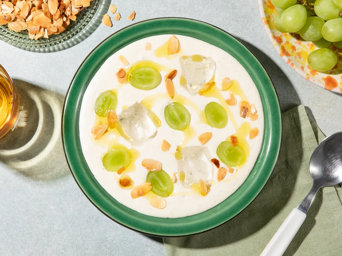 Ajo Blanco (Andalusian chilled almond soup)