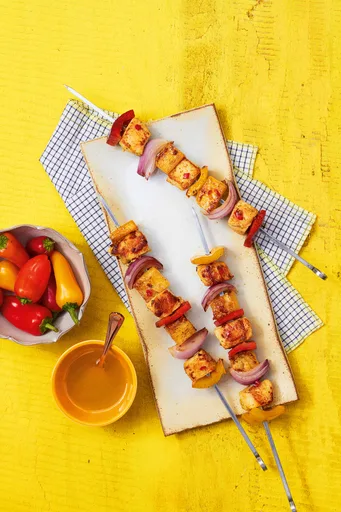 Brochetas de Pollo Tailandesas