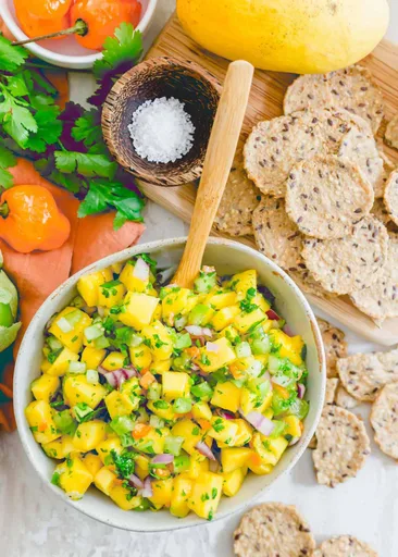 Salsa de mango y habanero