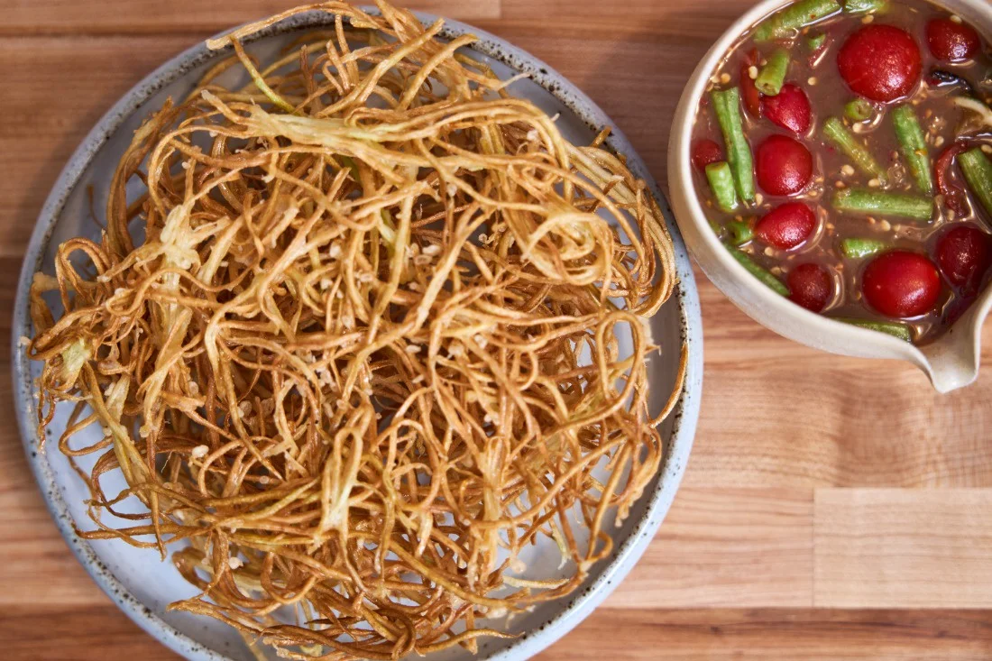 Fried Papaya Salad (Lao Style)