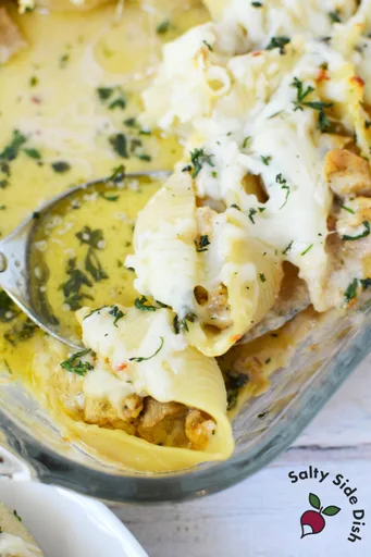 Chicken Alfredo Stuffed Shells