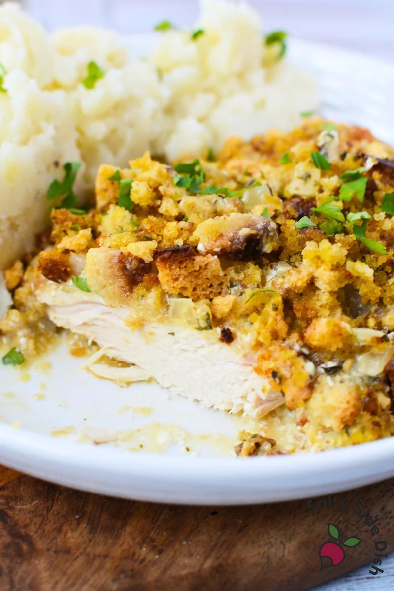 Slow Cooker Chicken and Stuffing