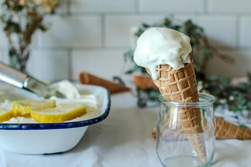 Glace au citron facile et rapide, sans oeufs