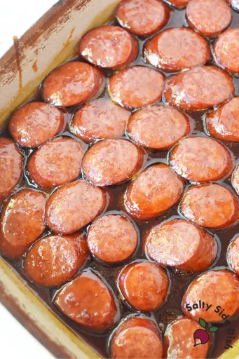 Salchicha a la barbacoa con azúcar moreno (Entrante de 3 ingredientes)