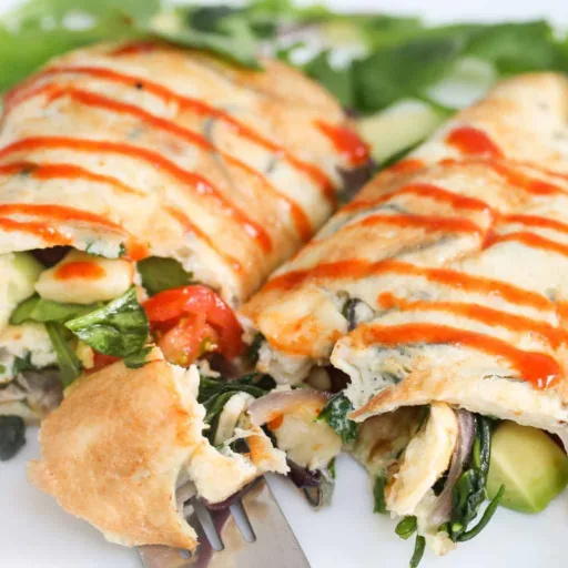 Wrap de huevo para el desayuno