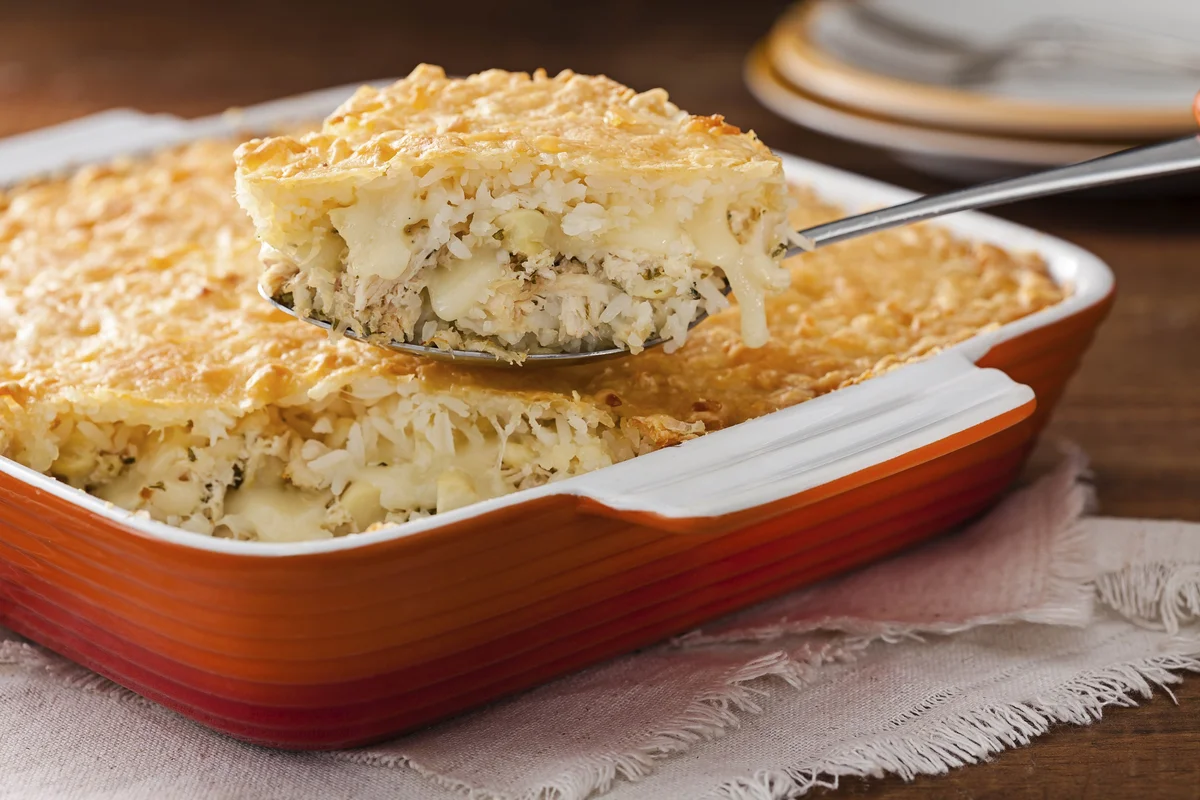 Arroz de Forno com Frango Defumado
