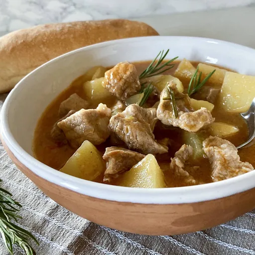 Estofado de ternera italiana con patatas