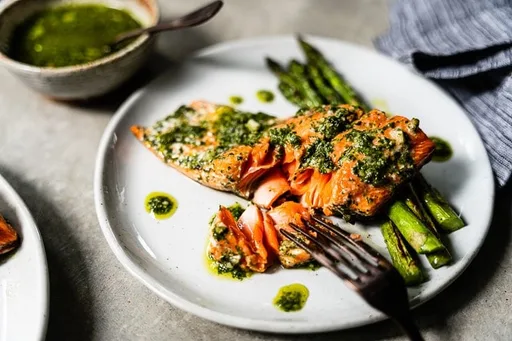 Grilled Chimichurri Salmon