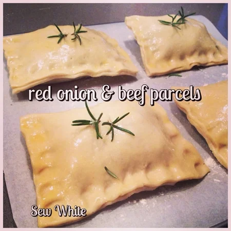Red Onion and Beef Parcels