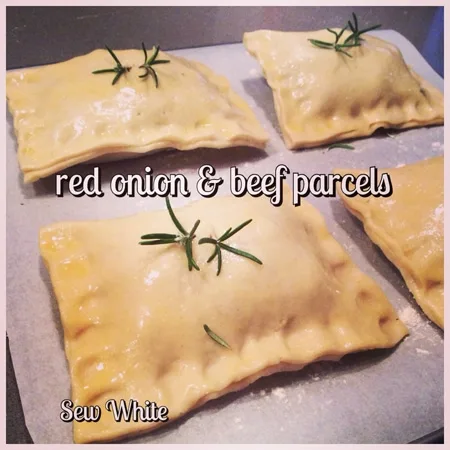 Red Onion and Beef Parcels