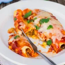 Spaghetti Squash & Black Bean Enchiladas