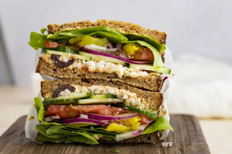 Greek Hummus Sandwich