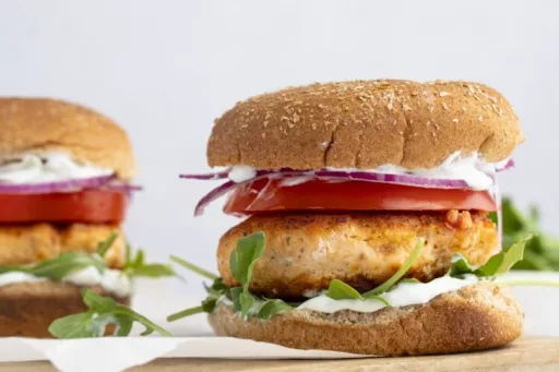 Mediterranean Salmon Burger
