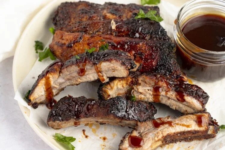 The Easiest BBQ Air Fryer Ribs