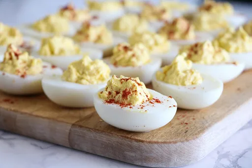 Huevos rellenos en Instant Pot