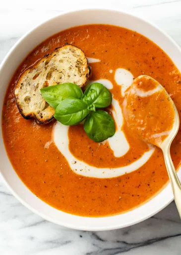 Receta de sopa de tomate fácil
