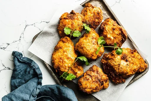Pollo frito al vacío