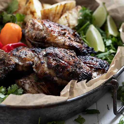 Pollo jerk jamaicano