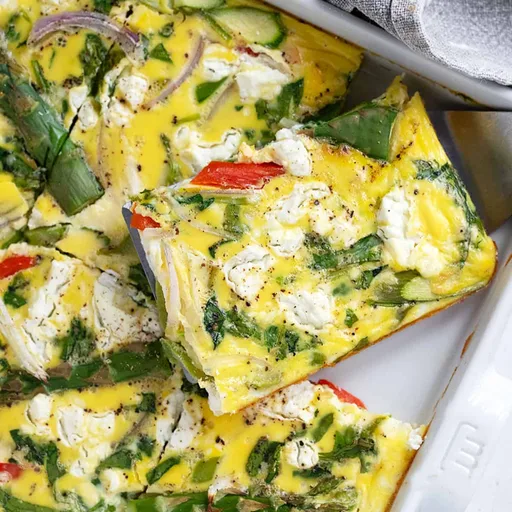 Sheet Pan Asparagus Frittata