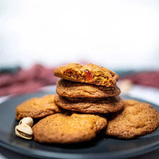 Turkish Delight & Rose Water Cookies with Pistachios