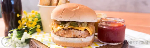Hamburguesa de contramuslo de pollo