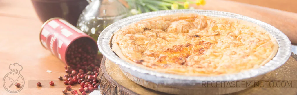 Quiche de Alho Poró com Queijo Branco