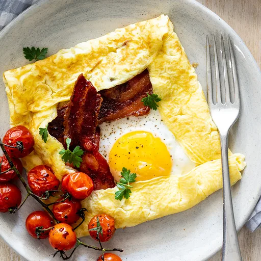 Crepes de huevo fáciles para el desayuno