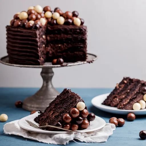 Pastel de café y chocolate doble con cobertura de dulce de chocolate