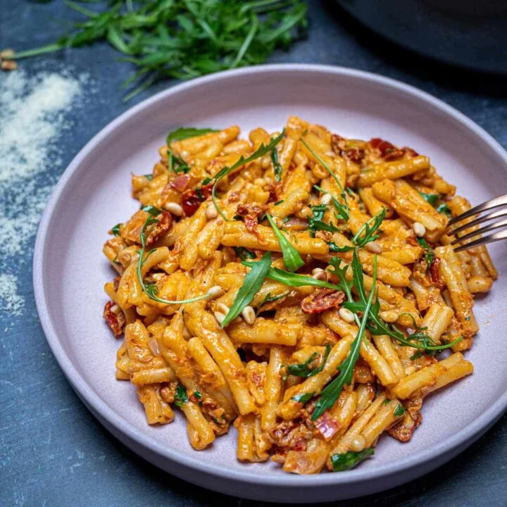 Creamy Goat Cheese Pasta with Sun-Dried Tomatoes