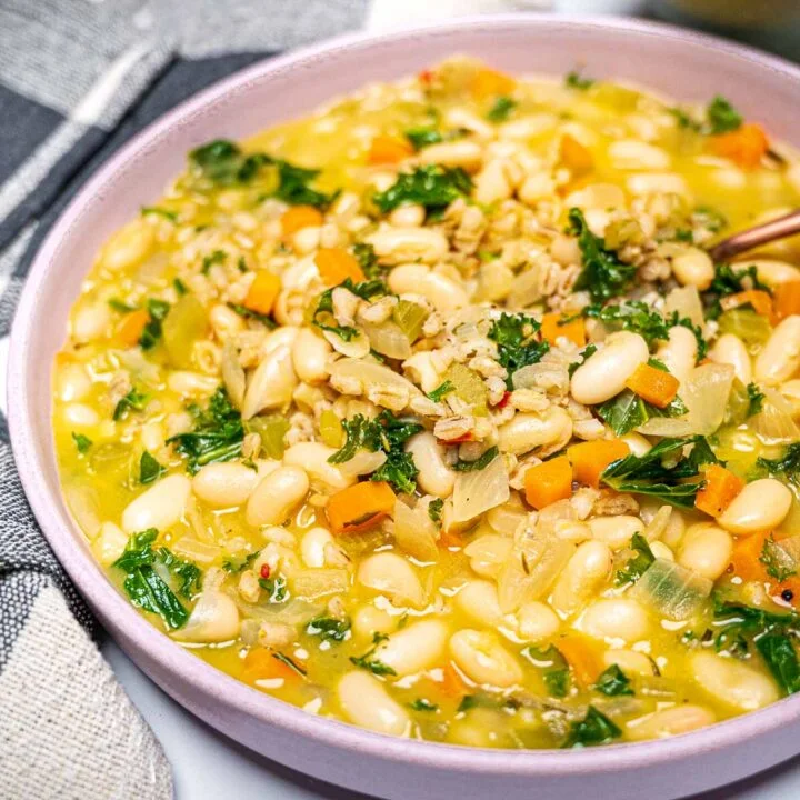 Tuscan Bean and Barley Stew with Kale