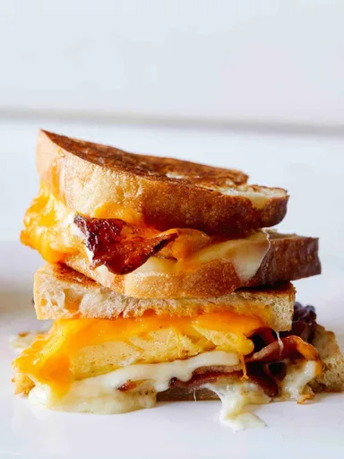 Extra Cheesy Breakfast Grilled Cheese