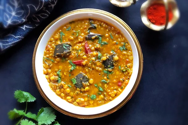 Gram Dal with Brinjal