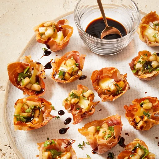 Prosciutto Pear Cups