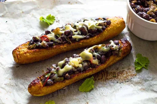 Plátanos maduros rellenos