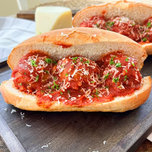The ULTIMATE Vegetarian Meatball Sub