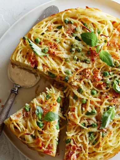 Carbonara Pasta Pie