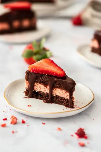 Strawberry Chocolate Petit Fours