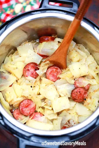 Instant Pot Cabbage and Sausage