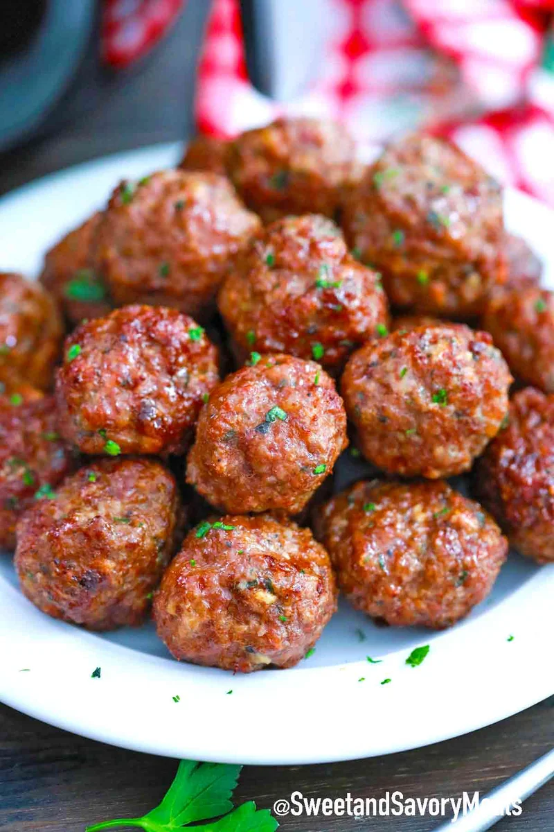 Air Fryer Turkey Meatballs