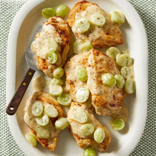 Pollo con uvas